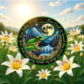 ヨハネ3:16黄金のカエルが完璧に飛び素朴込む ラージ壁時計