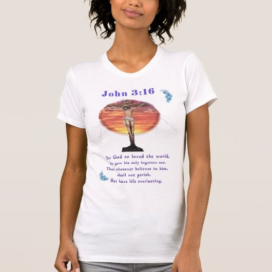 ヨハネ3:166 Tシャツ (正面)