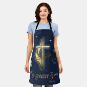 ヨハネ3:16 エプロン (着用した状態)