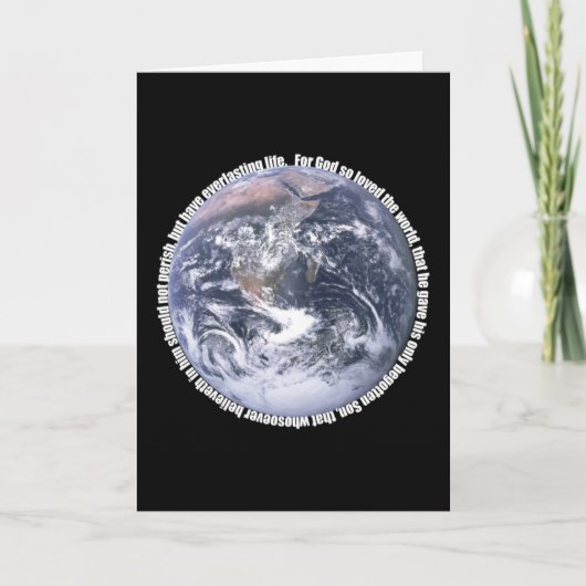 ヨハネ3:16 カード (正面)