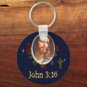 ヨハネ3:16 キーホルダー (正面)