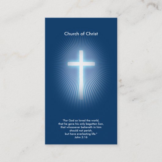 ヨハネ3:16 – クリスチャン 名刺 (正面)
