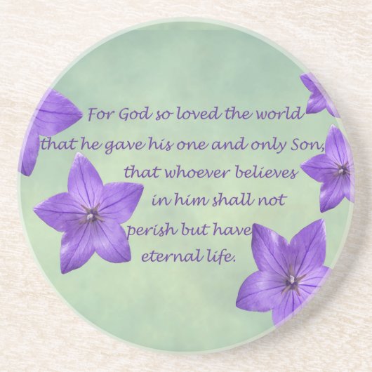 ヨハネ3:16 コースター (正面)
