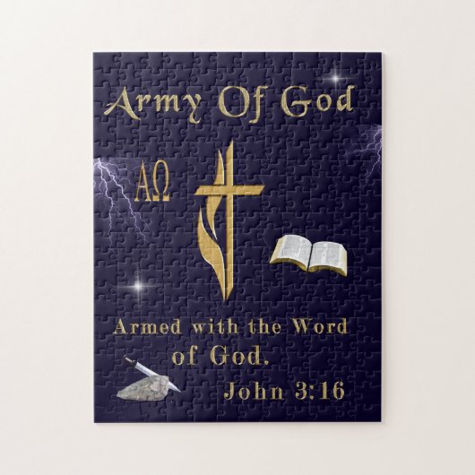 ヨハネ3:16 ジグソーパズル (縦)