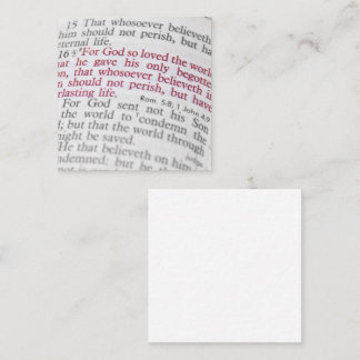 ヨハネ3:16 スクエア名刺