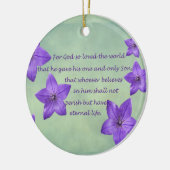 ヨハネ3:16 セラミックオーナメント (左)