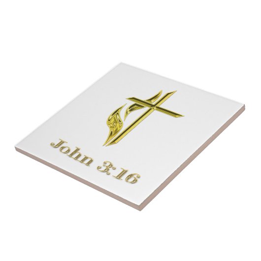 ヨハネ3:16 タイル (側面)