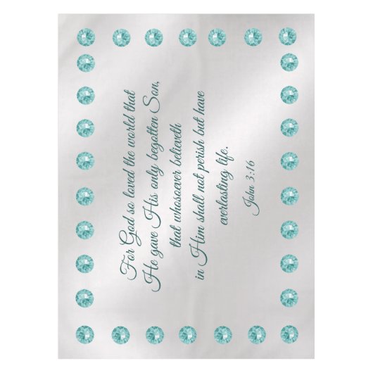 ヨハネ3:16 テーブルクロス (正面)