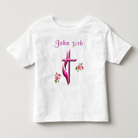 ヨハネ3:16 トドラーTシャツ (正面)