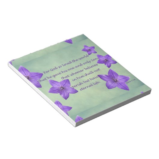 ヨハネ3:16 ノートパッド (アングル)