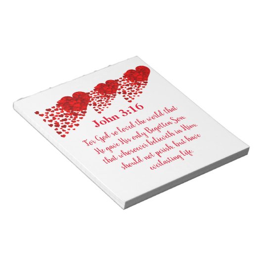 ヨハネ3:16 ノートパッド (アングル)