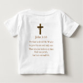 ヨハネ3:16 ベビーTシャツ (裏面)