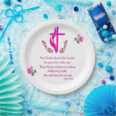 ヨハネ3:16 ペーパープレート (パーティー)