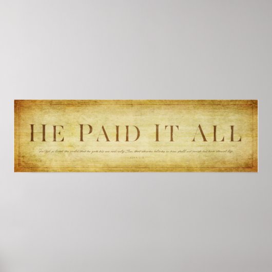 ヨハネ3:16 ポスター (正面)