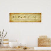 ヨハネ3:16 ポスター (キッチン)