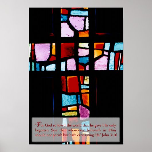 ヨハネ3:16 ポスター (正面)
