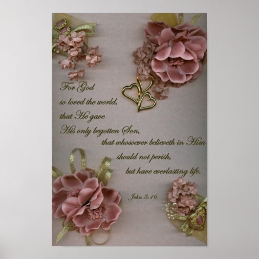 ヨハネ3:16 ポスター (正面)