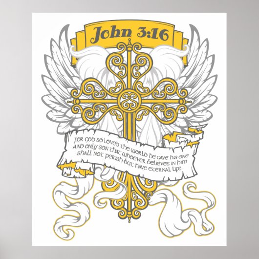 ヨハネ3:16 ポスター (正面)