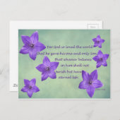 ヨハネ3:16 ポストカード (正面/裏面)