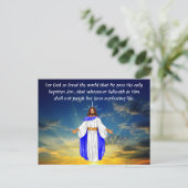 ヨハネ3:16 ポストカード (スタンド正面)