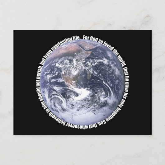 ヨハネ3:16 ポストカード (正面)