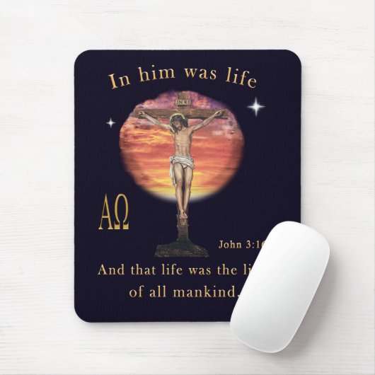 ヨハネ3:16 マウスパッド (マウス)