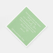 ヨハネ3:16 | ミントグリーンクリスチャン教会イースター スタンダードランチョンナプキン (角)