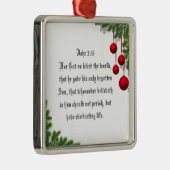 ヨハネ3:16 メタルオーナメント (右)