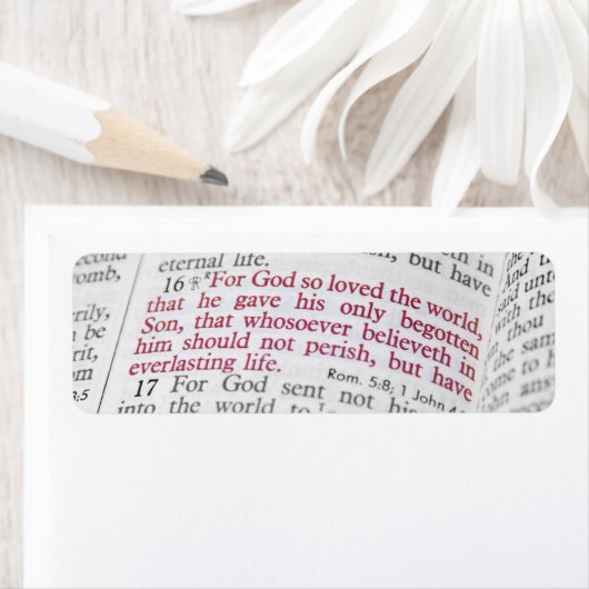 ヨハネ3:16 ラベル (インサイチュ)