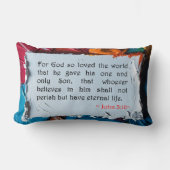 ヨハネ3:16 ランバークッション (正面)