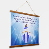 ヨハネ3:16 吊り下げ型タペストリー (傾斜あり)