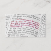 ヨハネ3:16 名刺 (正面)