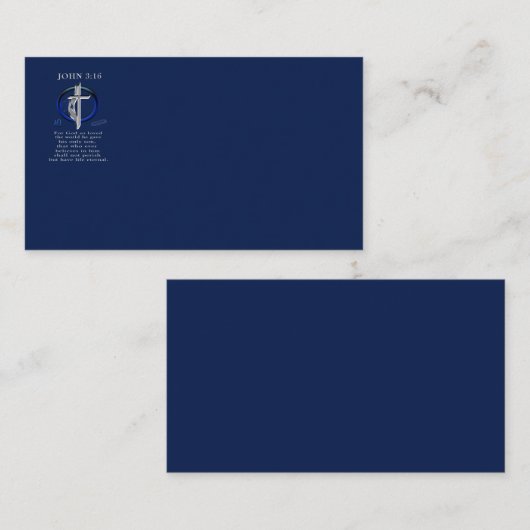 ヨハネ3:16 名刺 (正面/裏面)