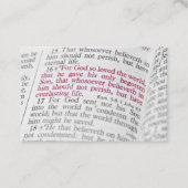 ヨハネ3:16 名刺 (正面)