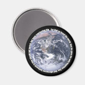 ヨハネ3:16 – 地球キリスト教磁石 マグネット (正面/裏面)