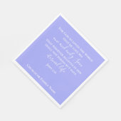 ヨハネ3:16 | 文字カスタムパープル宗教復活祭 スタンダードランチョンナプキン (角)