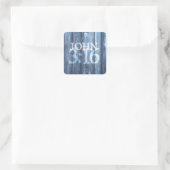 ヨハネ3:16...神のために世界を愛された スクエアシール (バッグ)