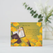 ヨハネ3:16 – 神の願い賛美と素晴らしい復活祭 シーズンポストカード (スタンド正面)