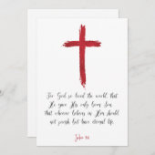 ヨハネ3:16 "神は世を愛されたからである。 シーズンカード (正面/裏面)