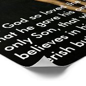 ヨハネ3:16 – 神は世を愛されたからである。 ポスター (角)