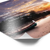 ヨハネ3:16 #1 NIV -聖なる書物、 経典クリスチャンの壁画 フォトプリント            (角)