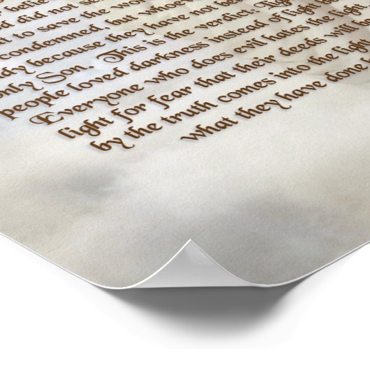 ヨハネ3:16-21 ポスター (角)