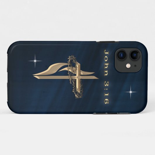 ヨハネ3:16 Case-Mate iPhoneケース (裏面(横))