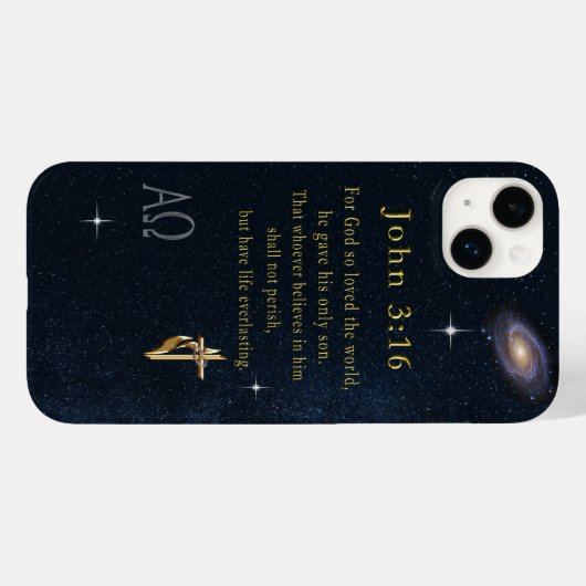 ヨハネ3:16 Case-Mate iPhoneケース (裏面 (横))