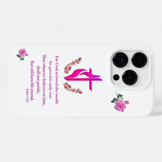 ヨハネ3:16 Case-Mate iPhoneケース (裏面 (横))