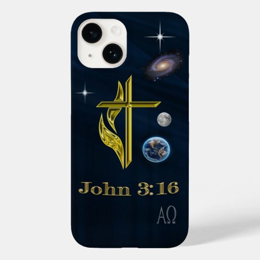 ヨハネ3:16 Case-Mate iPhoneケース (裏面)
