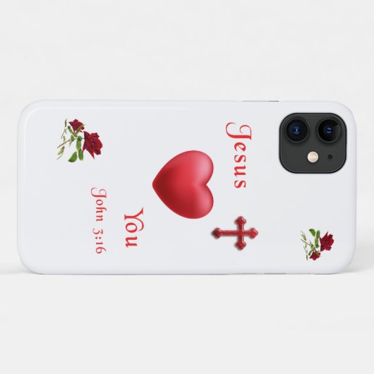 ヨハネ3:16 Case-Mate iPhoneケース (裏面(横))