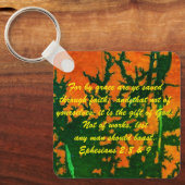 ヨハネ3:16 & Ephesians2:8 & 9聖書の真理Keychain キーホルダー (正面)