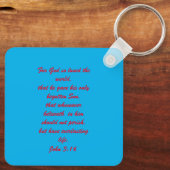 ヨハネ3:16 & Ephesians2:8 & 9聖書の真理Keychain キーホルダー (裏面)