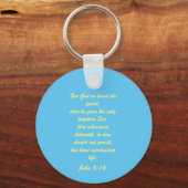 ヨハネ3:16 & Ephesians2:8 & 9聖書の真理Keychain キーホルダー (裏面)